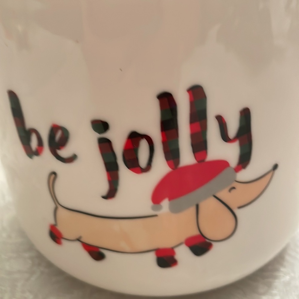 Dachshund holiday themed canister. - Picture 4 of 9